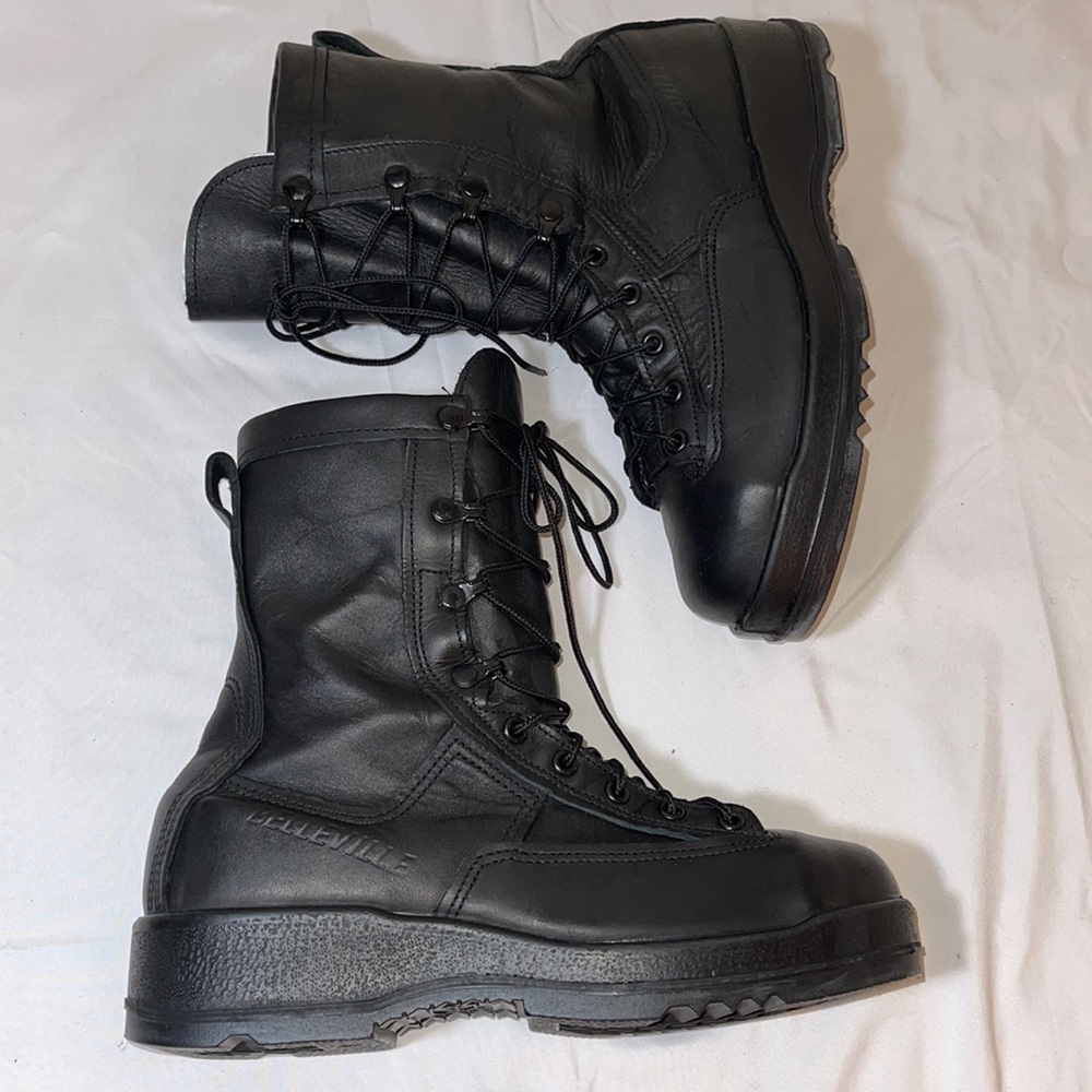 NWOT BELLEVILLE 800ST MILITARY STEEL TOE SIZE8 BLACK NAVY CERT#15B27-002409-224 - Picture 8 of 12